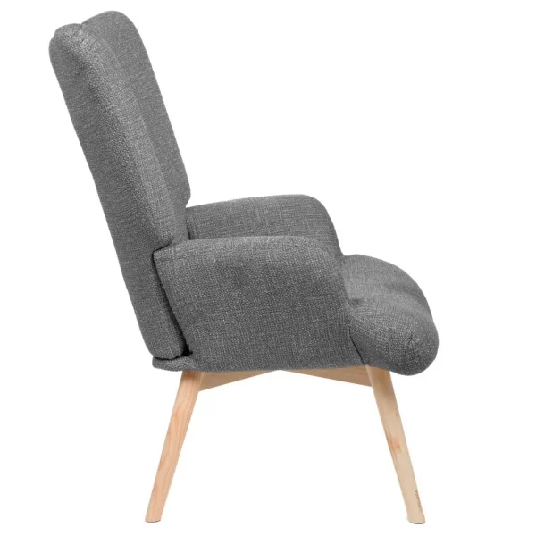 Fashion Fotel Moss Pop W Tkaninie Szary 72X73X96Cm Fotele