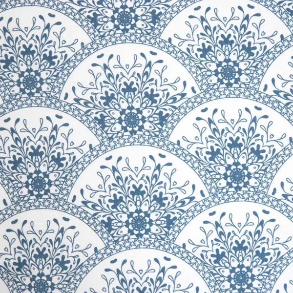 Discount Pościel Haven Bawelniana Biala W Granatowy Wzor 160X200 Cm Pościel Bawelniana